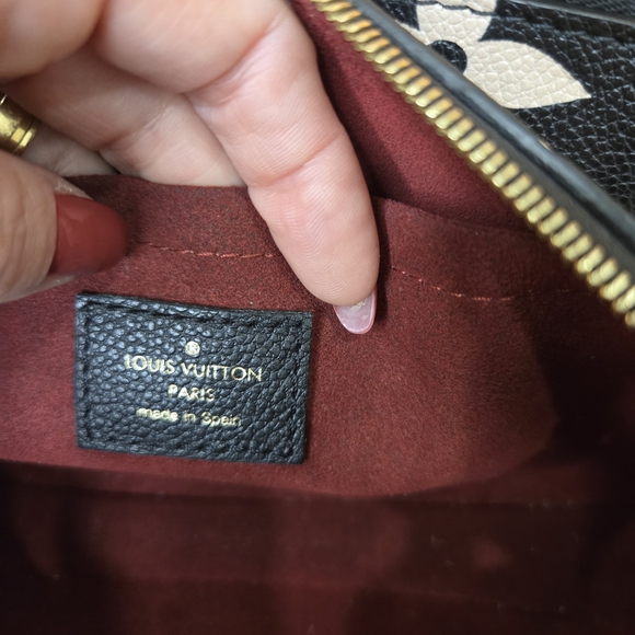 Louis Vuitton Black and Cream Women's Bag - Picture 5 of 16